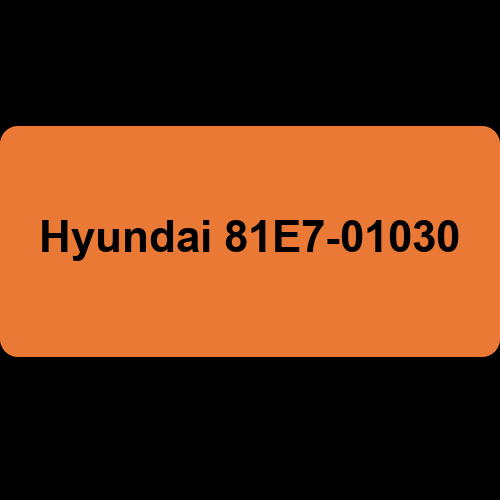 Hyundai 81E7-01030